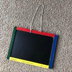 Melissa & Doug chalk/dry erase board.